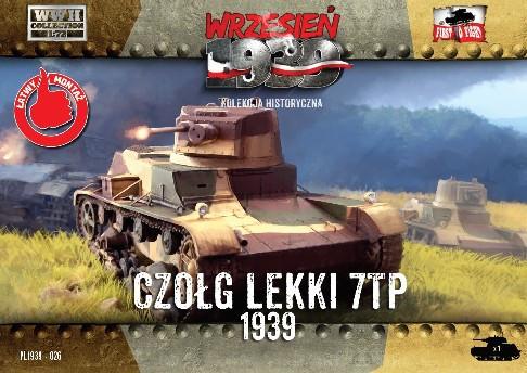 First To Fight 1/72 WWII 7TP Polish Light Tank w/Single Turret Kit