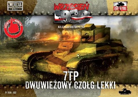 First To Fight 1/72 WWII 7TP Polish Light Tank w/Double Turret Kit