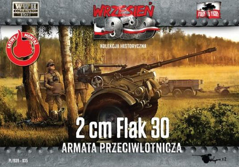 First To Fight 1/72 WWII 2cm Flak 30 Gun (2) Kit