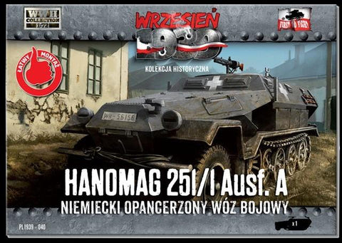 First To Fight 1/72 WWII Hanomag 251/1 Ausf A Halftrack Kit
