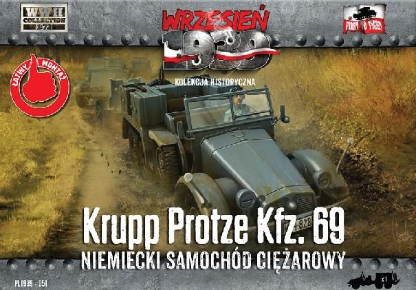 First To Fight 1/72 WWII Krupp Protze Kfz 69 Army Truck Kit