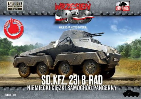 First To Fight 1/72 WWII SdKfz 231 8-Rad German Armored Car Kit