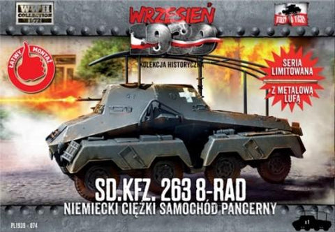 First To Fight 1/72 WWII SdKfz 263 8-Rad German Heavy Armored Tank Kit