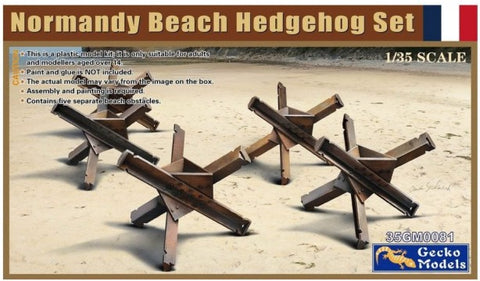 Gecko 1/35 Normandy Beach Hedgehog Set (5) Kit