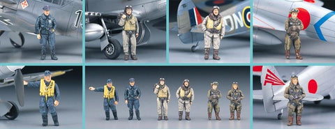Hasegawa Military 1/48 WWII Pilot Figure Set (Kit)