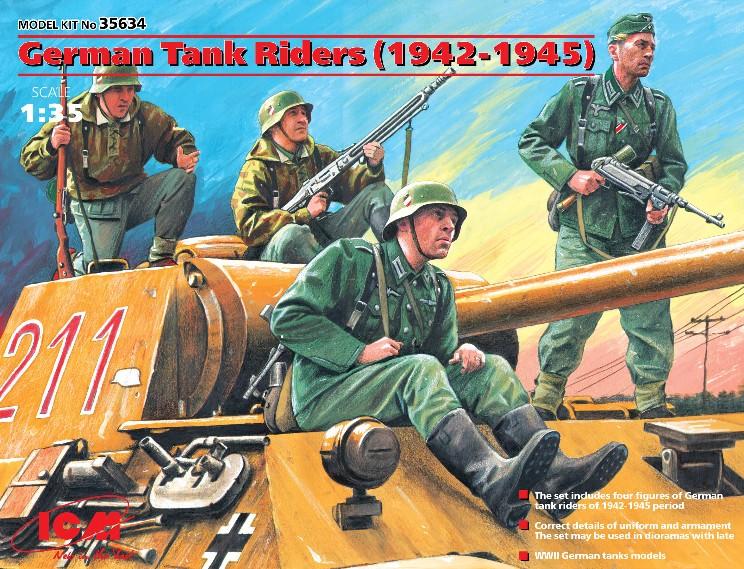 ICM 1/35 German Tank Riders 1942-45 (4) Kit