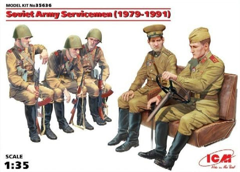 ICM 1/35 Soviet Army Servicemen 1979-91 (5) Kit