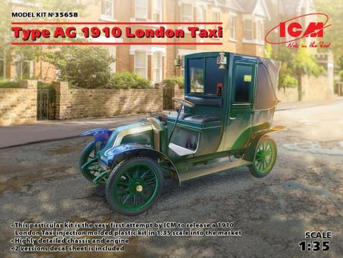 ICM 1/35 1910 Type AG London Taxi (New Tool) Kit