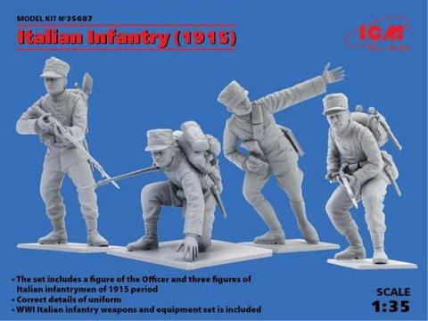 ICM 1/35 WWI Italian Infantry 1915 (4) Kit