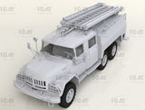 ICM 1/35 Chernobyl #2: Fire Fighter Diorama Set (AC40-137A Fire Truck, 4 Figures, Base)