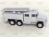 ICM 1/35 Chernobyl #2: Fire Fighter Diorama Set (AC40-137A Fire Truck, 4 Figures, Base)