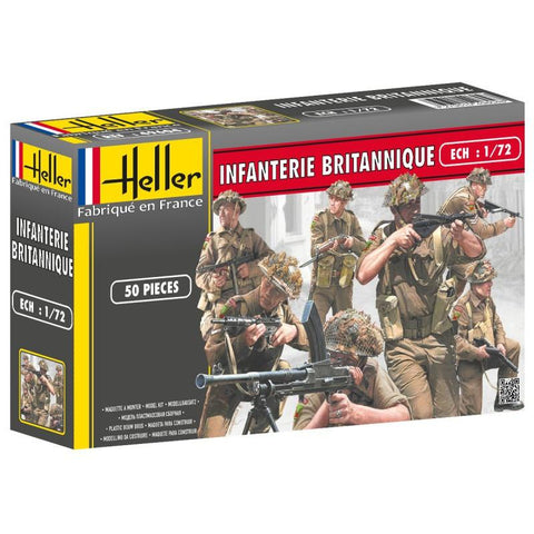 Heller Military 1/72 British Infantry (50) Kit