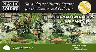 Plastic Soldier 15mm German Grenadiers in Normandy 1944 (141) Kit