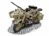 Italeri Military 1/9 BMW R75 German Military Motorcycle w/Sidecar Kit