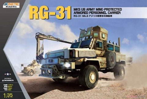Kinetic Military 1/35 RG-31 Mk5 US Army Mine-protected Armored Personnel Carrier Kit