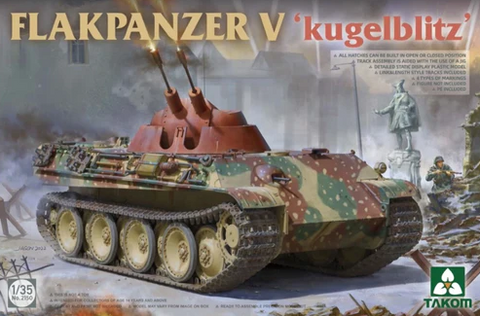 Takom 1/35 Flakpanzer V Kugelblitz Kit