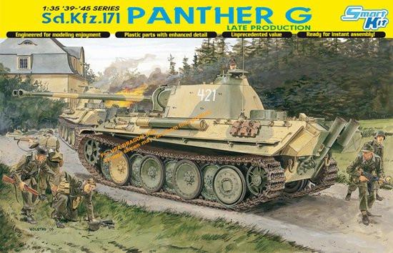 Dragon Military 1/35 SdKfz 171 Panther G Late Production Tank Smart Kit