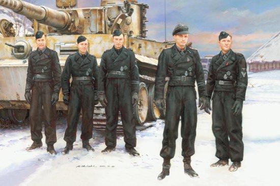 Dragon Military 1/35 Wittmann's Ace Tiger Crew (5) Kit