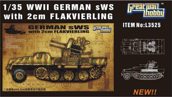 Lion Roar Military 1/35 WWII German sWS w/2cm FlaK Gun Kit