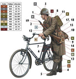 Master Box 1/35 French Soldier w/Bicycle WWII Era Kit