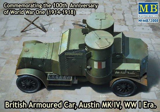 Master Box Ltd 1/72 WWI Austin Mk IV British Armored Car Kit