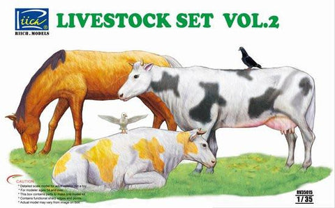 Riich Military 1/35 Livestock Set #2 Kit