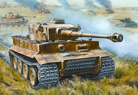 Zvezda 1/72 German Tiger I Early Heavy Tank Snap Kit