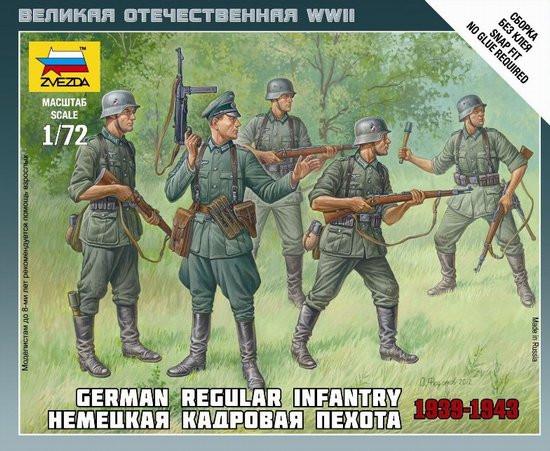 Zvezda 1/72 German Infantry 1939-43 (5) (Snap Kit)