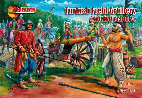 Mars 1/72 XVI-XVII Century Turkish Field Artillery (24 w/4 guns)