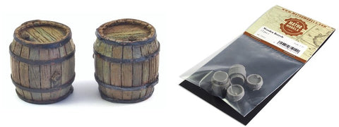 Matho 1/35 Wooden-Type Barrels, Resin (2)