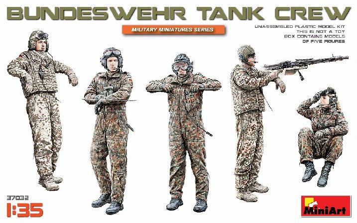 MiniArt Military Models 1/35 Bundeswehr German Tank Crew (5) Kit – Military  Model Depot