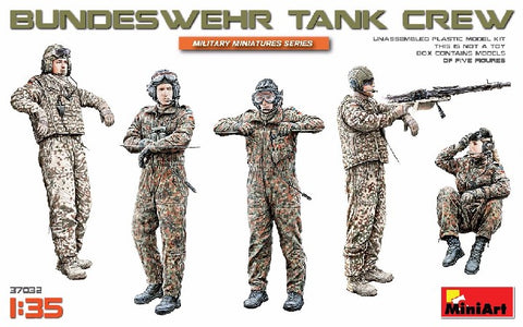 MiniArt Military Models 1/35 Bundeswehr German Tank Crew (5) Kit