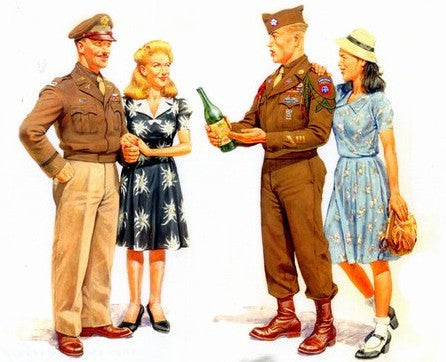 Master Box Ltd 1/35 WWII Post War Celebration Europe 1945 (4 Figures) Kit