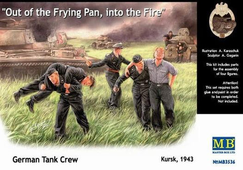 Master Box Ltd 1/35 German Tank Crew Kursk 1943 Out of the Frying Pan, into the Fire (5) Kit
