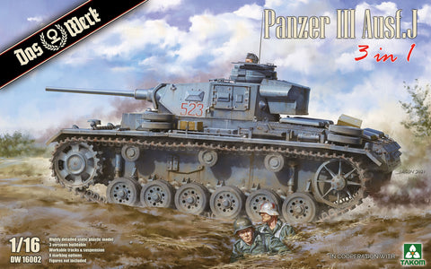Das Werk 1/16 Panzer III Ausf. J 3-in1 Kit
