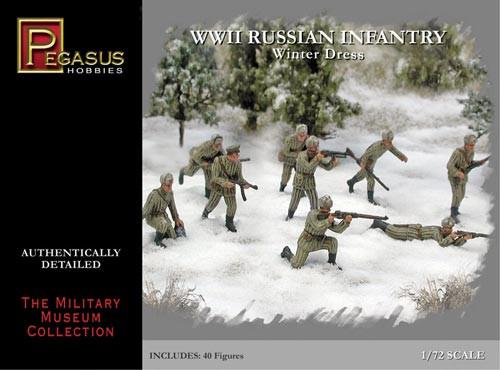 Pegasus Military 1/72 Russian Infantry Winter Dress WWII Set #1 (40)