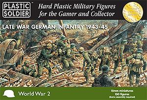 Plastic Soldier 15mm Late WWII German Infantry 1943-45 (130) Kit