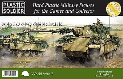 Plastic Soldier 15mm WWII German Panther Tank (5) Kit