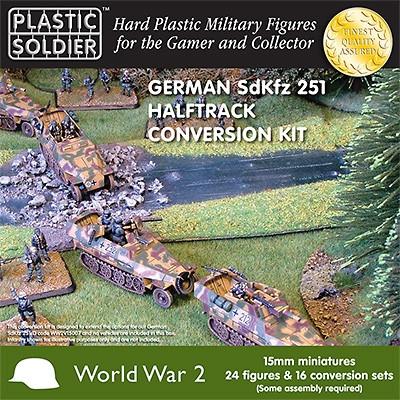 Plastic Soldier 15mm WWII German SdKfz 251 Halftrack Conversion Set (16) Kit