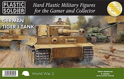 Plastic Soldier 15mm WWII German Tiger I Tank (4) Kit
