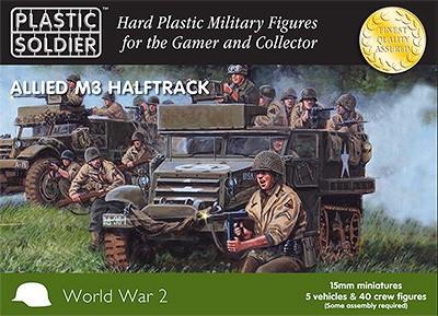 Plastic Soldier 15mm WWII Allied M3 Halftrack (5) Kit