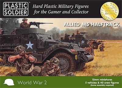Plastic Soldier 15mm WWII Allied M5 Halftrack (5) Kit