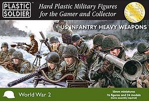 Plastic Soldier 15mm WWII US Infantry (76) w/Heavy Weapons Kit