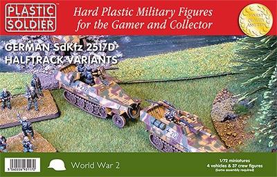 Plastic Soldier 1/72 WWII German SdKfz 251/D Halftrack (4) Kit