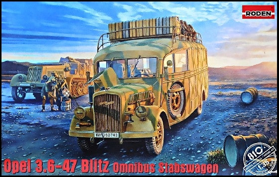 Rodin 1/35 WWII Opel Blitz 3.6-47 Type W39 Stabswagen Omnibus Kit