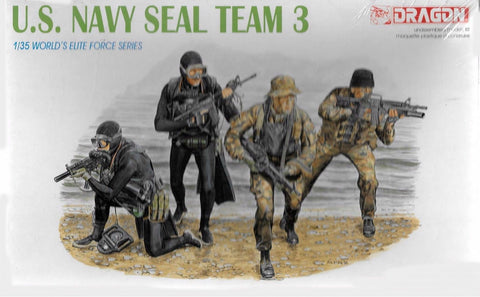 Dragon 1/35 US Navy Seal Team 3 (4) (Re-Issue) Kit
