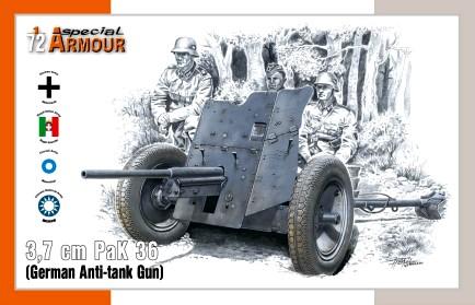 Special Hobby Military 1/72 3.7cm PaK 36 German Anti-Tank Gun Kit