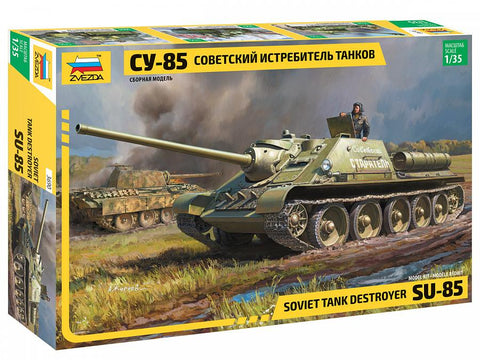 Zvezda Military 1/35 Soviet SU85 Tank Destroyer Kit