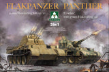 Takom 1/35 Flakpanzer Panther 20mm Flakvierling MB151/20 & Coelian w/37m Flakzwilling 341 (2 in 1) Kit