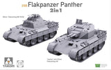 Takom Military 1/35 Flakpanzer Panther 20mm Flakvierling MB151/20 & Coelian w/37m Flakzwilling 341 (2 in 1) Kit